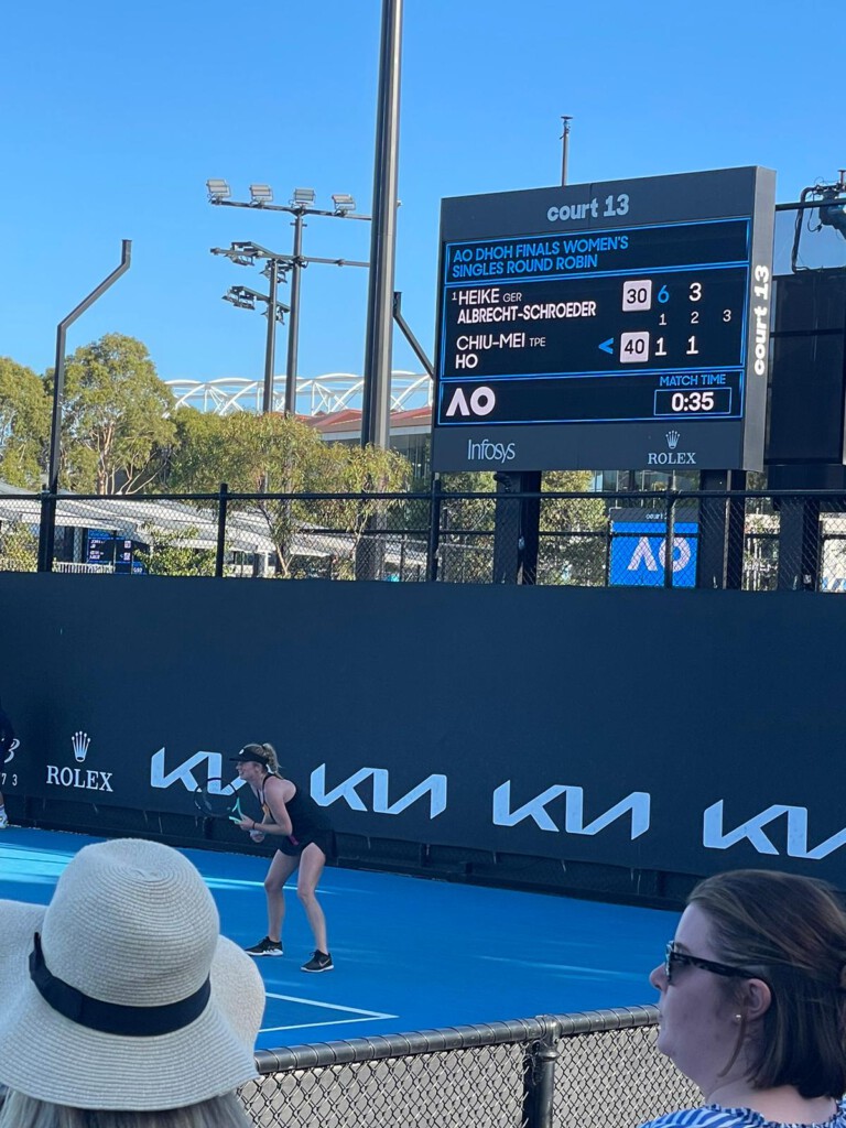 Heike Albrecht-Schröder bei den Australian Open