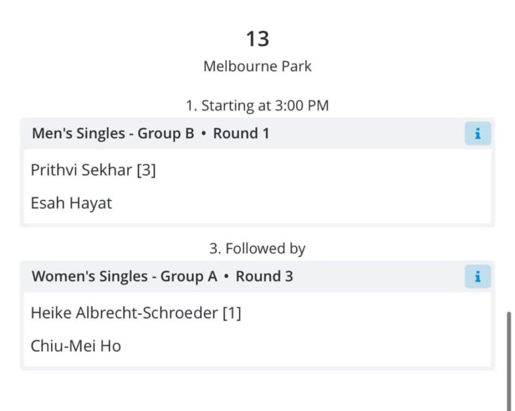 Heike Albrecht-Schröder bei den Australian Open