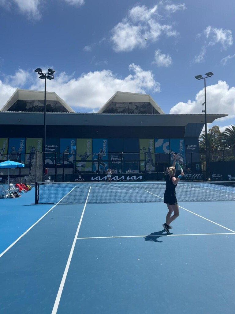 Heike Albrecht-Schröder bei den Australian Open