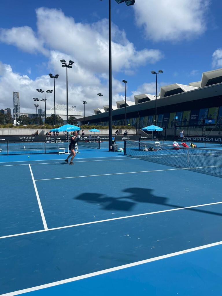 Heike Albrecht-Schröder bei den Australian Open